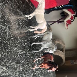 Set of Three Collecta horse figurines